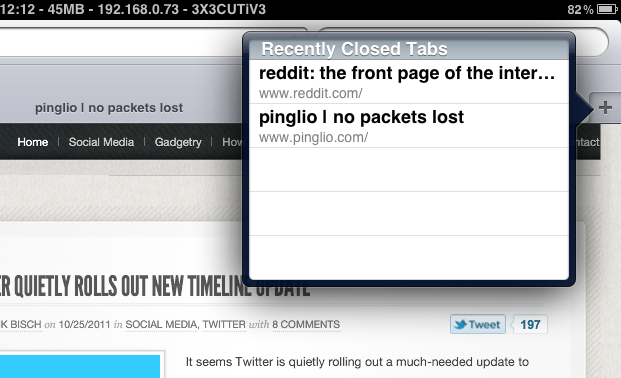 iOS 5 Tip: How To Reopen Your Last Closed Tab In Safari